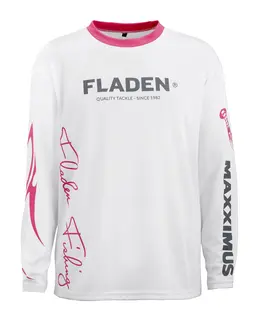 Fladen Team Pink LS T-shirt XL White/Pink