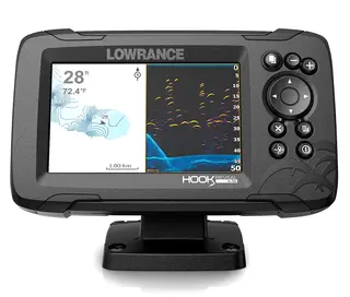 Lowrance Hook Reveal 5 ekkolodd, GPS 5" skjerm, 83/200 HDI ROW