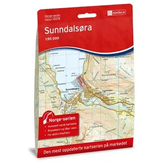 Nordeca Norges-serien Sunndalsøra Turkart i Norge-serien med 1:50.000