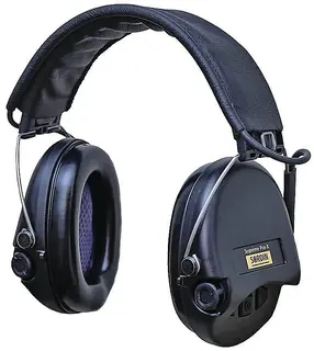 Sordin Supreme Pro-X Leather Black Hear2 Aktive hørselsvern med vanntett mikrofon