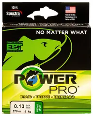 PowerPro Moss Green 455m 0,36mm Ultrasterk multifilament fiskesene