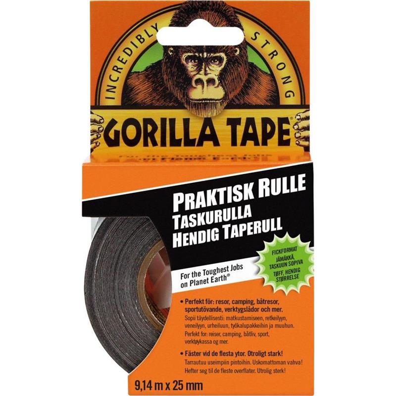 Gorilla Tape på rull 914x25mm Sort For de tøffeste jobben på jorden!
