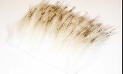 Super Select Special Color Craft Fur Black Tipped Creamy White