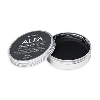 Alfa Shoe Care Polish Black Skokrem som pleier og beskytter