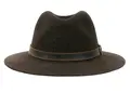 Blaser Traveller Hat Dark Brown 57 Klassisk hatt for jegeren i 100% ull