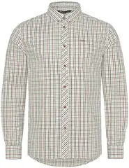 Blaser Tristan skjorte Bordeaux/Blå S Klassisk jaktskjorte i 100% bomull