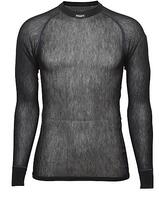 Brynje Wool Thermo Light Shirt Trøye med rund hals og lang arm - Sort