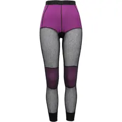 Brynje Wool Thermo Ladies Longs XS Lady Collection -  Black/Violet