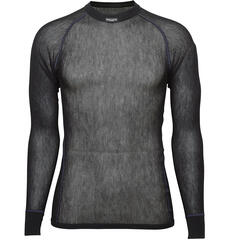 Brynje Wool Thermo Light Shirt S Trøye med rund hals og lang arm - Sort