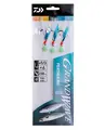 Daiwa Grand Wave Feather Rig 1 #1/0 Hekle med blå folie og sølv flash