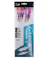 Daiwa Grand Wave Feather Rig 3 #4 Hekle med blå folie og rosa flash