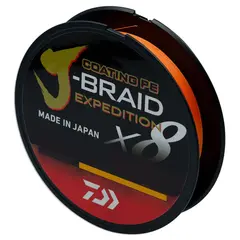 Daiwa J-Braid Expedition 150m 0,22mm Or Smash Orange multifilament