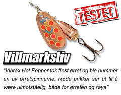 Vibrax Hot Pepper 6g CYR Kjøp 8 spinnere få en gratis slukboks