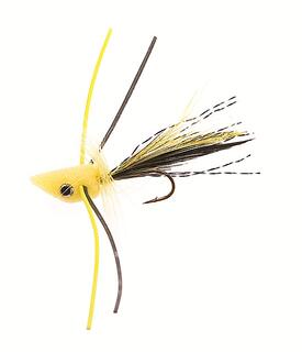 Trout Popper #10 - Yellow Kjøp 12 fluer få gratis flueboks