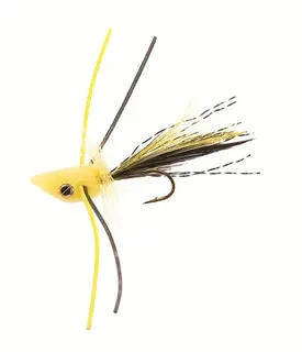 Trout Popper #10 - Yellow Kjøp 12 fluer få gratis flueboks