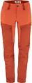 Fjällräven Keb Trousers Curved W 34/R Turbukse til dame i Cabin Red/Rowan Red