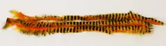 Tiger Barred Magnum Rabbit Strips Black Barred/Yellow Tipped Hot Orange