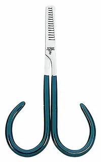 Dr Slick All Purpose Scissor, 4" Adjustable Open Loops, Green PVC Handles