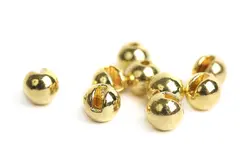 Flydressing Slotted Tungsten Beads 4mm Gold