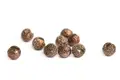 Flydressing Gritty Slotted Tungsten Bead Metallic Coffee 3mm