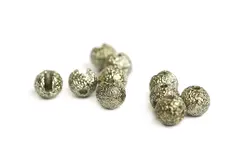 Flydressing Gritty Slotted Tungsten Bead Metallic Olive 3mm
