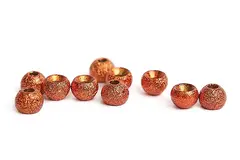 Flydressing Gritty Tungsten Beads 3,8mm Metallic Orange