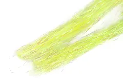 Hedron Flashabou Pearl Dyed fluo yellow Syntetisk materiale til fluebinding