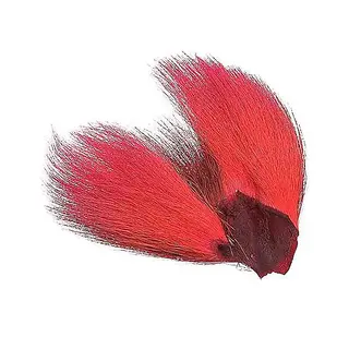 Wapsi Bucktail Piece Fluo red Bucktail av høy kvalitet