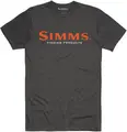 Simms Logo T-shirt S Charcoal Heather