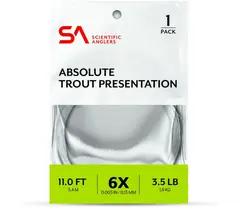 SA Absolute Trout Presentation Leader 11 0,13 mm