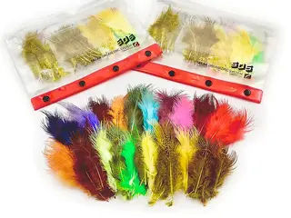 Frödin Pheasant Rump Feather Pack 20 farger, 100 fjær