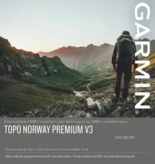 Garmin TOPO Norway Premium 3 6-Trøndelag Kart på microSD minnebrikke versjon 3