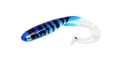 Gator Catfish 25cm BlueSilverGlitter UV Curlytail med stor profil for stor fisk