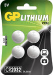 GP Litium Cell, CR2032 4- pack