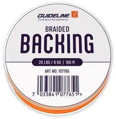 Guideline Braided Backing Orange 20 lbs 100m
