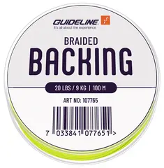 Guideline Braided Backing Fl. Yellow 20 lbs 100m