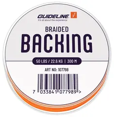 Guideline Braided Backing Orange 50 lbs 200m