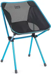 Helinox Café Chair Black/Cyan Blue Komfortable og høyere caféstoler