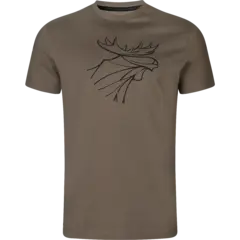 Härkila Graphic t-shirt 2-pack Brown L Brown granite/Phantom L