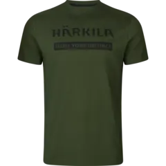 Härkila Logo t-shirt 2-pack Duffel S Duffel green/Phantom