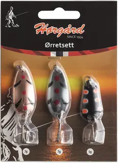 Hørgård Ørretfiske sluksett 3-pack Sluksett for ørretfiske i ferskvann