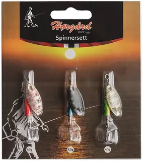 Hørgård Spinnersett 3-pack Spinnersett for ørret- og abborfiske