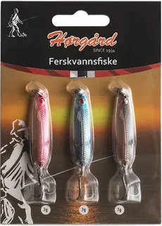 Hørgård Ferksvann sluksett 3-pack 7g Sluksett med tre ferskvannssluker