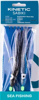 Kinetic Sabiki Blekksprut Maxi #8/0 Blue & Black Glitter