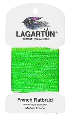 Lagartun Flatbraid Fluo Chartreuse 5mm bred
