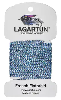 Lagartun Flatbraid Varigated Blue 5mm bred