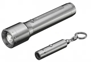 LED Lenser P7R Core & V8 Limited Edt. Stainless Steel 20års jubileumspakke