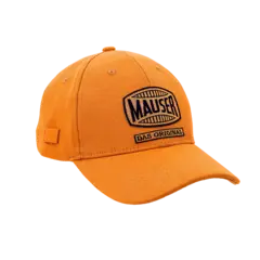 Mauser Canvas Cap Blaze Orange Slitesterk caps med Mauser logo