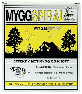 Myggstopp Myggspiral 10-pack Med 2 stativer