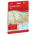 Nordeca Norges-serien Kristiansand Turkart i Norge-serien med 1:50.000